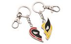 Marvel Deadpool and Wolverine Best Friends Heart Magnetic Keychain Set Exclusivité Games Zone